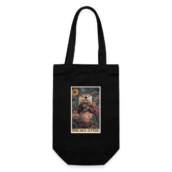 Loutre de mer - Sac à bouteille - noir - Devant