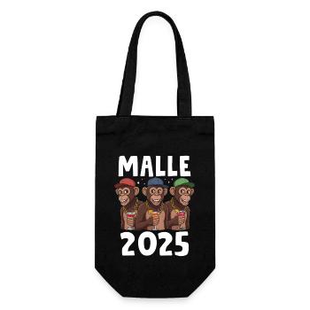 Malle 2025 - Geschenkbeutel für Flaschen - Schwarz - Vorne