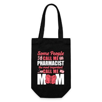 Pharmacy Tech Technician - Geschenkbeutel für Flaschen - Schwarz - Vorne