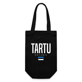 Tartu Estland - Geschenkbeutel für Flaschen - Schwarz - Vorne