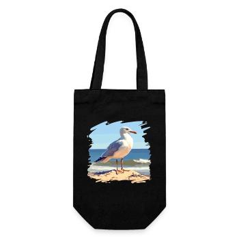 Seagulls Seagull - Gift Bag for Bottles - black - Front