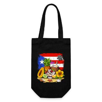 Puerto Rico Tropical Fruits - Gift Bag for Bottles - black - Front