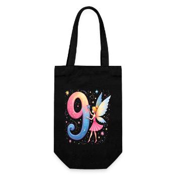 Douce Fée 9ème Anniversaire pour les filles - Sac à bouteille - noir - Devant