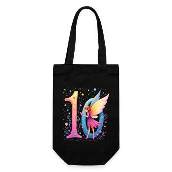 Douce Fée 10e anniversaire pour les filles - Sac à bouteille - noir - Devant