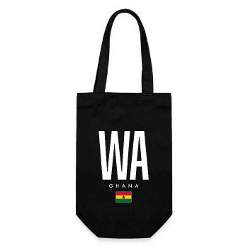 Wa Ghana - Geschenkbeutel für Flaschen - Schwarz - Vorne