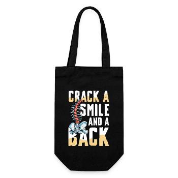 Craquez Un Sourire Et Un Dos Dos Humour - Sac à bouteille - noir - Devant