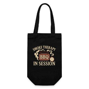 Bbq thérapie Grillmaster Humour Pit - Sac à bouteille - noir - Devant