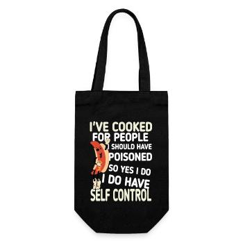 J’ai cuisiné pour des gens drôles - Sac à bouteille - noir - Devant
