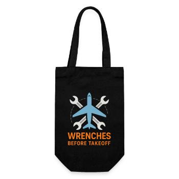 Mécanicien d’aviation Faa Humour Technicien d’aéronefs - Sac à bouteille - noir - Devant