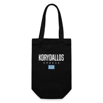 Korydallos Griechenland - Geschenkbeutel für Flaschen - Schwarz - Vorne