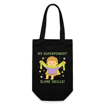 Kindergarten Slime Skills Superpower Funnier - Gift Bag for Bottles - black - Front