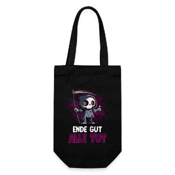 All's Dead – Black Grim Reaper Humor - Gift Bag for Bottles - black - Front