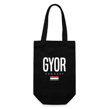 Gyor Hungary - Gift Bag for Bottles - black - Front