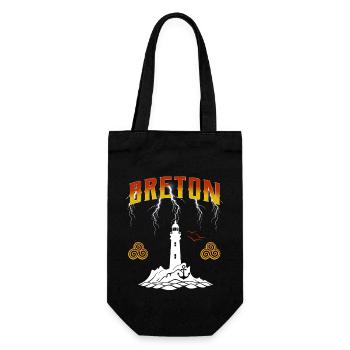 BRETON - PHARE DE BRETAGNE - ECLAIRS - Sac à bouteille - noir - Devant