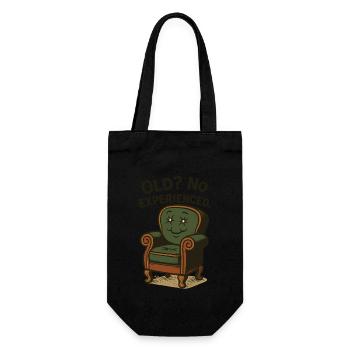 Antiques Lovers Old? No Experienced - Gift Bag for Bottles - black - Front