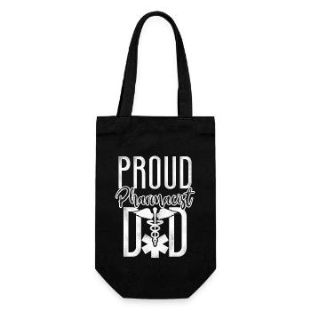 Pharmacy Tech Technician - Gift Bag for Bottles - black - Front