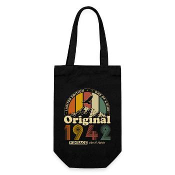 1942 Vintage Rétro Anniversaire Cadeau - Sac à bouteille - noir - Devant