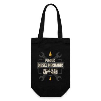 Diesel mechanics Proud mechanics - Gift Bag for Bottles - black - Front