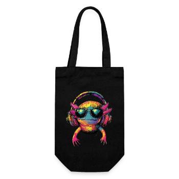 Axolotl Small Newt Tail Tail Cute Axolotl - Gift Bag for Bottles - black - Front