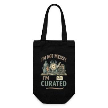 Antique collector Messy Curated - Gift Bag for Bottles - black - Front