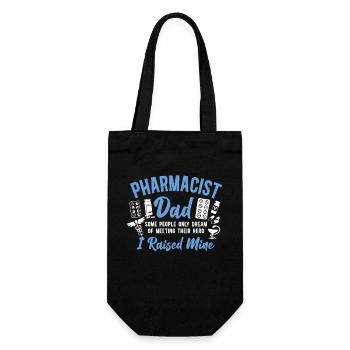 Pharmacy Tech Technician - Gift Bag for Bottles - black - Front
