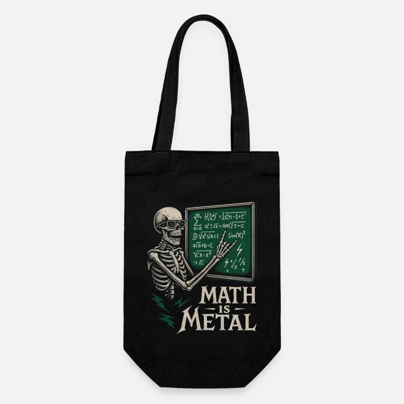 Math est une jupe de tableau noir squelette en métal - Sac à bouteille - noir