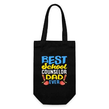 Meilleur père conseiller scolaire de tous les temps - Sac à bouteille - noir - Devant