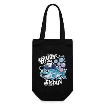 FISH, WISHIN J’ÉTAIS FISHIN - Sac à bouteille - noir - Devant