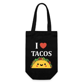 Tacos - Gift Bag for Bottles - black - Front