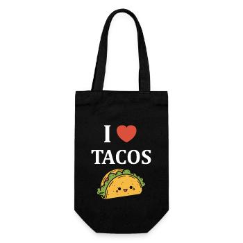 Tacos - Gift Bag for Bottles - black - Front