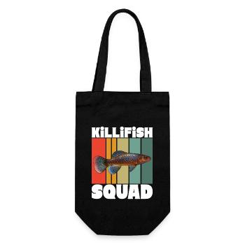 Killifish Egg-laying Tooth Doughnut Aquarium - Gift Bag for Bottles - black - Front
