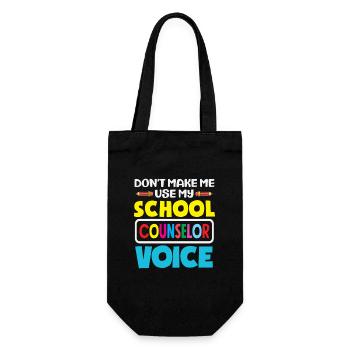 Lass Mich Nicht Meine Schulberater Stimme Nutzen - Geschenkbeutel für Flaschen - Schwarz - Vorne