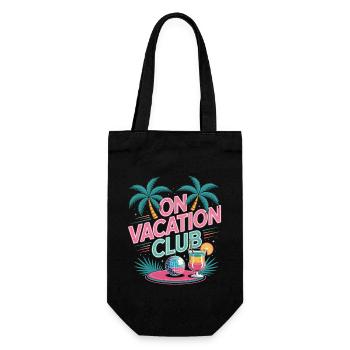 Vacation Club Summer Festival Vacation Beach Vacation - Gift Bag for Bottles - black - Front
