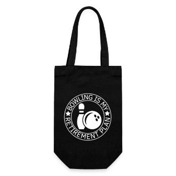 Bowling Retirement Saying Retiree - Gift Bag for Bottles - black - Front