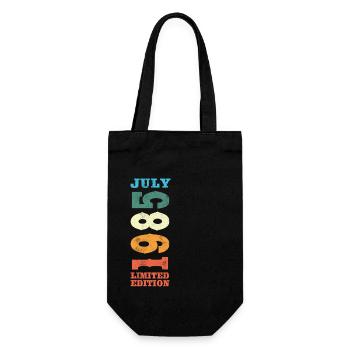Juli 1985 Vintage Retro Geburtstagsgeschenk - Geschenkbeutel für Flaschen - Schwarz - Vorne
