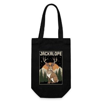 Jackalope - Geschenkbeutel für Flaschen - Schwarz - Vorne