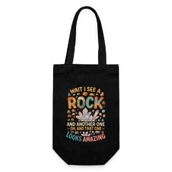Geology Rock - Gift Bag for Bottles - black - Front