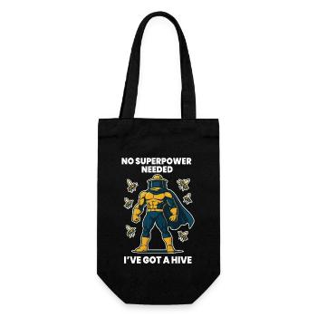 Bee Beekeeper Superpower Hive Honey - Gift Bag for Bottles - black - Front