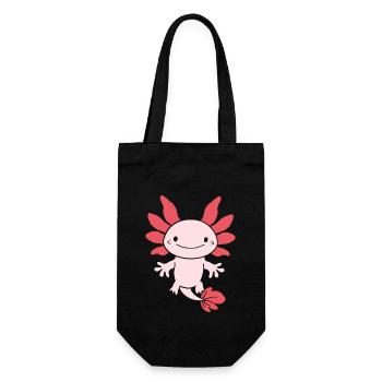 axolotl - Gift Bag for Bottles - black - Front