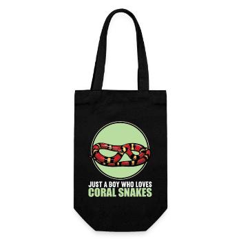 Coral snakes Coral snake - Gift Bag for Bottles - black - Front