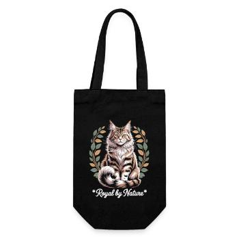 Maine Coon – Royal par nature - Sac à bouteille - noir - Devant
