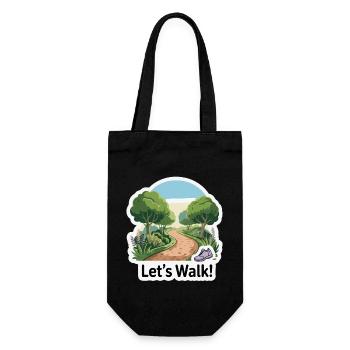 GREEN WALK - Gift Bag for Bottles - black - Front