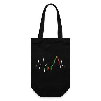 Actions Pension Dividende Bourse - Sac à bouteille - noir - Devant