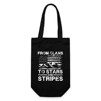 From Clans To Stars And Stripes - Patriotic - Gift Bag for Bottles - black - Front