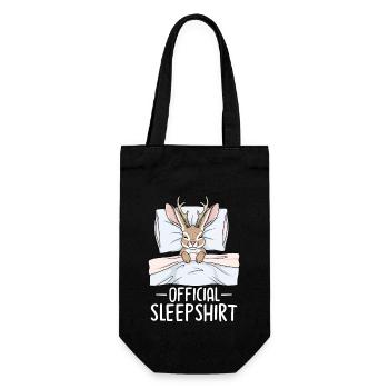 Official Sleepshirt - Geschenkbeutel für Flaschen - Schwarz - Vorne
