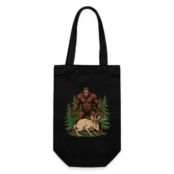Jackalope Bigfoot - Gift Bag for Bottles - black - Front