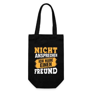 Malle NICHT ANSPRECHEN Mallorca Party Lustig - Geschenkbeutel für Flaschen - Schwarz - Vorne
