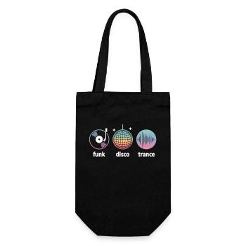 Funk Disco Trance – parfait pour les mélomanes - Sac à bouteille - noir - Devant