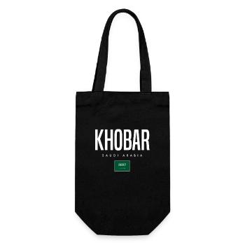 Khobar Saudi-Arabien - Geschenkbeutel für Flaschen - Schwarz - Vorne