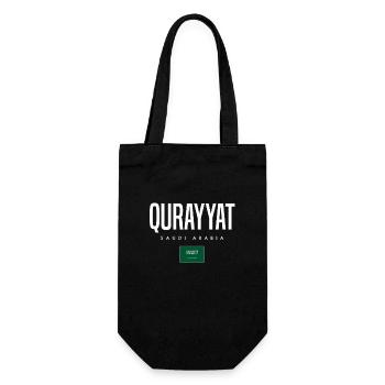 Qurayyat Saudi-Arabien - Geschenkbeutel für Flaschen - Schwarz - Vorne